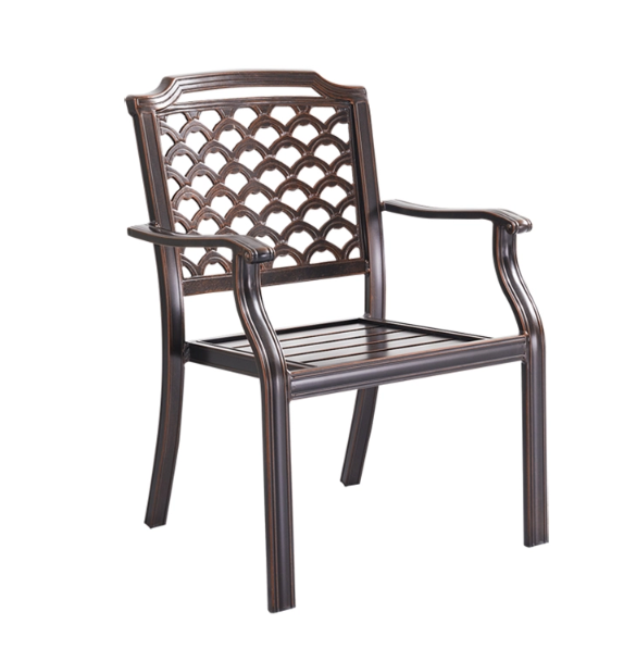 Relaxing Aluminum Restaurant Arm Chair
