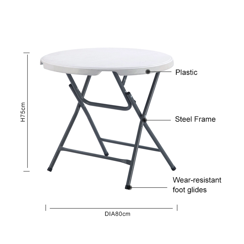 OEM Restaurant Round Steel Table