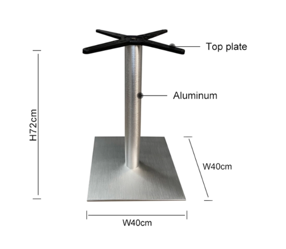 Single Leg Custom Coffee shop Table Base